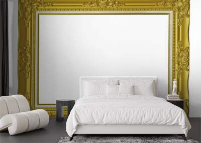 Antique gold frame Wall mural