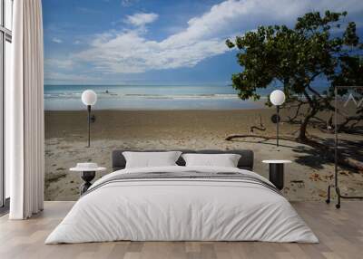 beautiful sea and nice tropical isle at Rayong, Thailand Wall mural