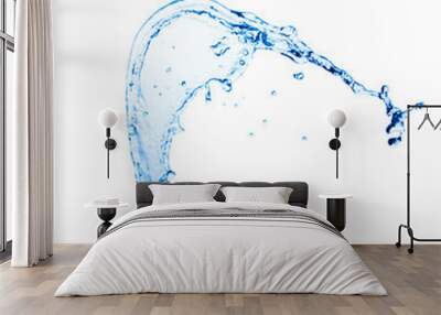 water splash isolated on white background Wall mural