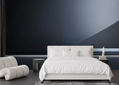 sleek metallic design featuring dark gray surface with soft glow at bottom, creating modern and sophisticated ambiance. This captures essence of contemporary aesthetics Wall mural