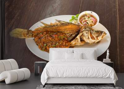 Fish with Chili Sauce Wall mural