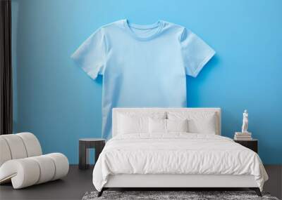 blue t shirt isolated Wall mural