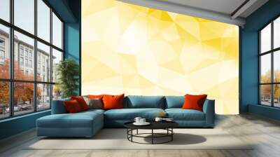 Yellow triangle background Wall mural