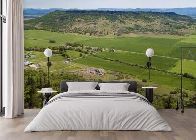 panorama of upper table rock mountain seen from the top of lower table rock mountain in southern oregon Wall mural