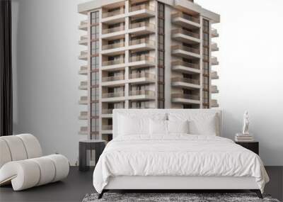 condominium isolated on white background Wall mural