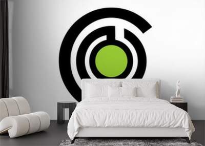 simple CNO, CSO, CN, CS, CO initials company logo  Wall mural