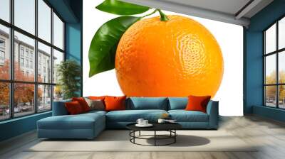 orange isolated on white Wall mural