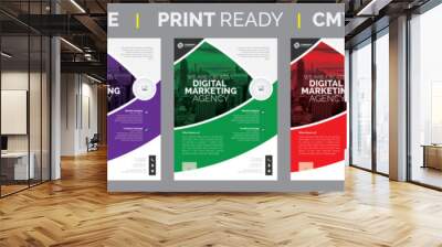 Business flyer template bundle design (full editable) new stylish flyer design, leaflet design, leaflet bundle, corporate flyer Wall mural