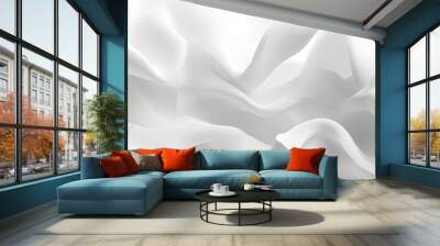 Minimalistic abstract white background with soft textures and subtle gradients. Wall mural