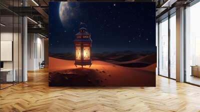 Islamic lantern background for eid ul adha festival Wall mural