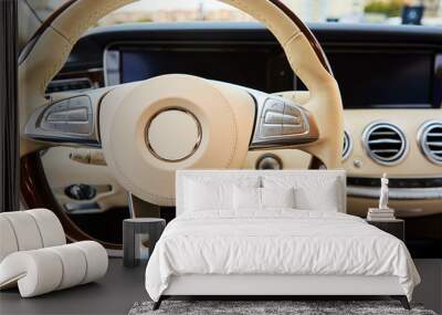 Luxury car Interior Wall mural