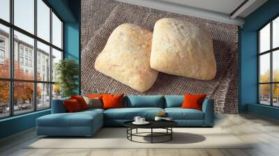 Loaves of bread ciabatta Wall mural