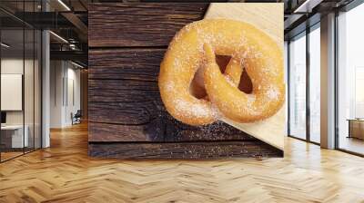 Pretzel with sugar Wall mural