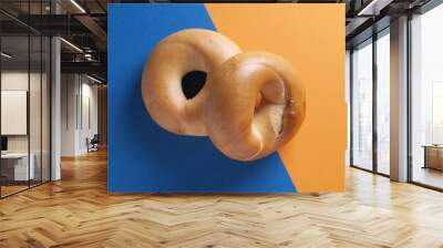 Two tasty bagels Wall mural