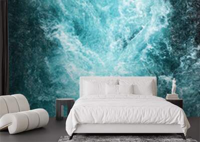 abstract background - water flows in the river Wall mural