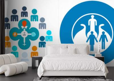 Focuses on improving the health status of a specific population. Uses data and analytics to identify health trends and risks. Works on the prevention and treatment of chronic diseases. Wall mural