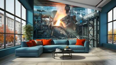 metallurgical works Wall mural