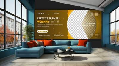 Digital marketing Webinar banner and social media cover Wall mural