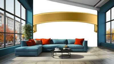 Gold metal banner Wall mural