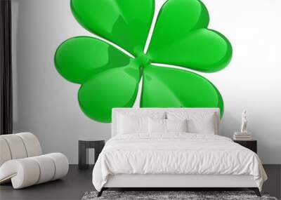 lucky four leaf clover Wall mural