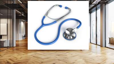 Stethoscope on a white background Wall mural