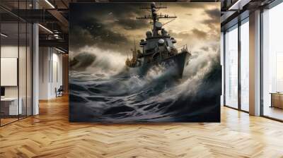 U.S. Military Might Navy Wall mural