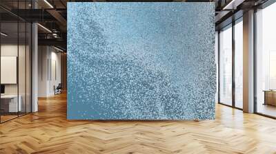 3D rendering of burst of crystal beads or droplets of water in atmospheric scene. An abstract background Wall mural