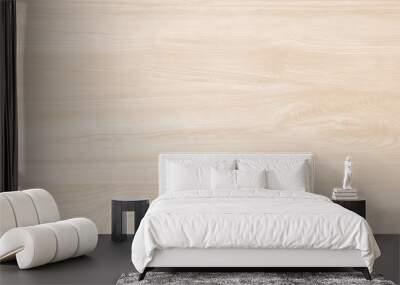 Smooth wood table background. Wall mural