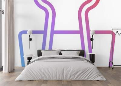 binder clip Wall mural