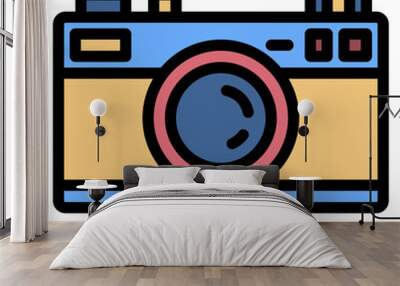 camera line icon Wall mural