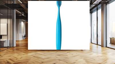 blue toothbrush isolated on transparent background Generative Ai. Wall mural