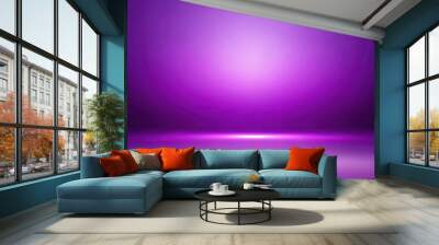 Purple abstract background with soft gradient Depth of Field Wall mural