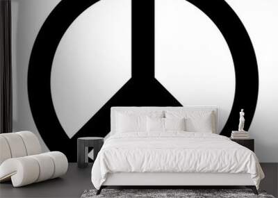 Peace symbol icon Wall mural