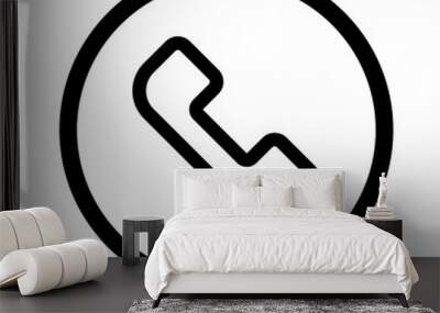 Phone telephone icon.	
 Wall mural