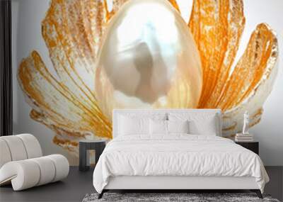 Colorful Pearl Artwork with Graffiti, Doodles, and Pop Art Elements for Creative and Vibrant Designs Wall mural