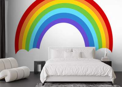 cute rainbow cartoon illustration Wall mural