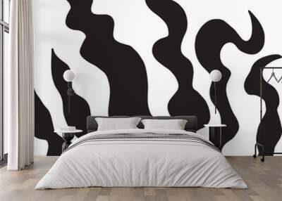 seaweed silhouette Wall mural