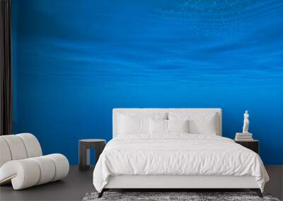 Underwater of tropical, sun rays passing through water. Wall mural