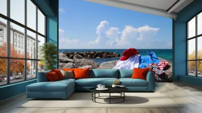 July 4th beach holiday. Wall mural