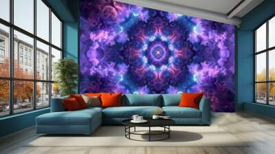 Abstract Purple and Blue Swirl. Wall mural