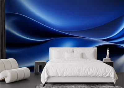 royal blue satin background Wall mural