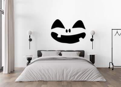 Halloween Scary Face Vector Wall mural