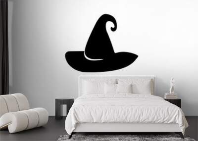 Halloween Witch Hat Silhouette Wall mural