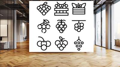 grapes icon or logo isolated sign symbol vector illustration - high quality black style vector icons
 Wall mural