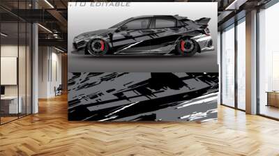 vector car wrap abstract racing graphic background for vinyl wrap and stickers	 Wall mural