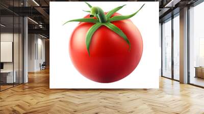 tomato in transparent background Wall mural