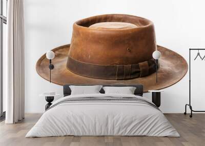 cowboy hat isolated on empty background Wall mural