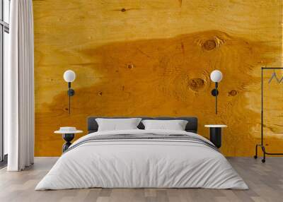 Background of wet wooden plate sheet wall closeup Wall mural