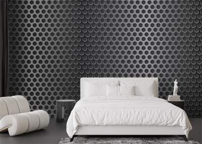 Metal perforated background Wall mural