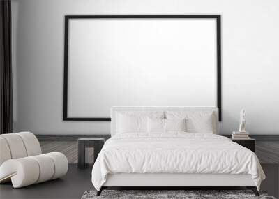 Black frame with a white screen on the wall for text or ideas Wall mural